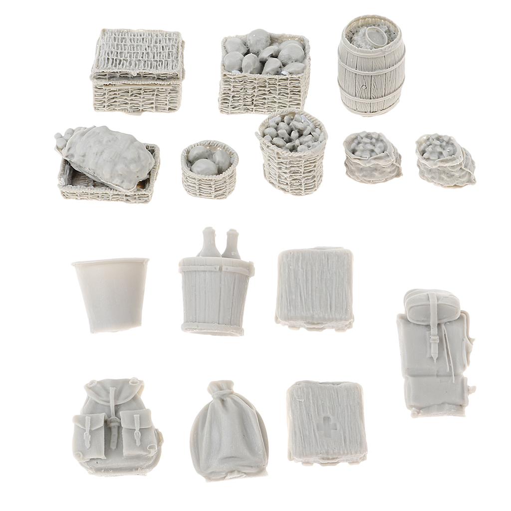 1/35 Resin Sand Armor Scene Building Medicine Backpack Bag Food Basket Model