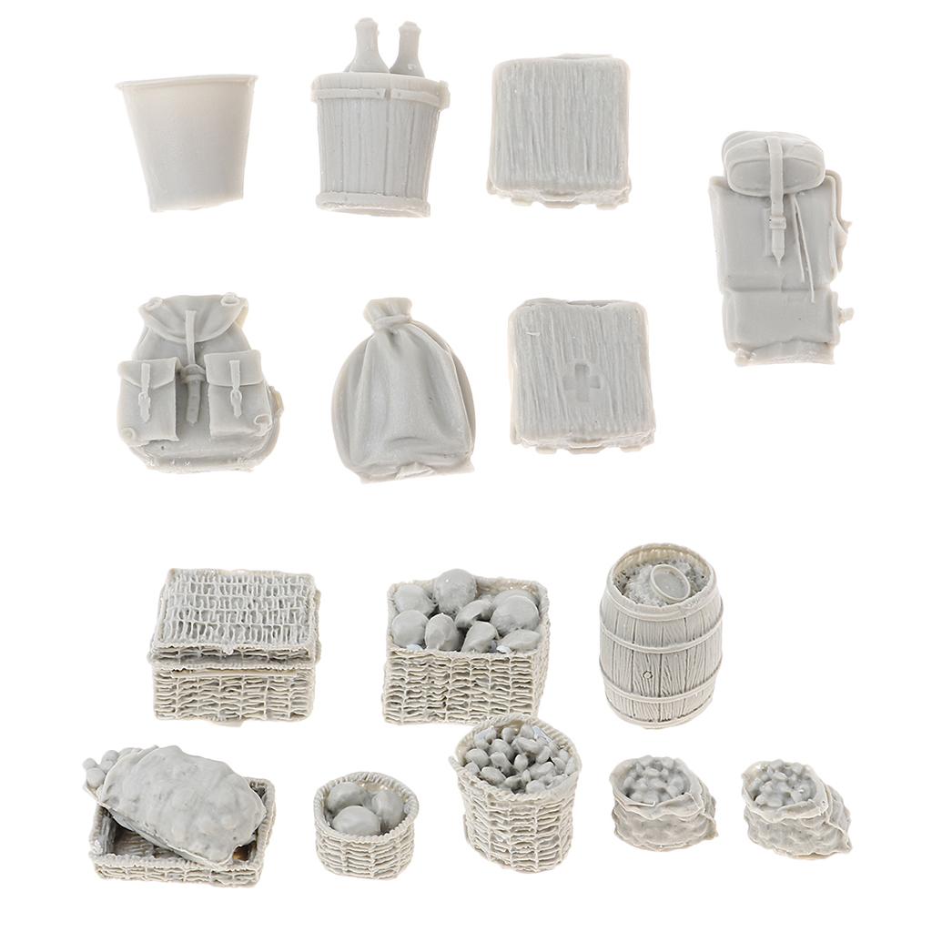 1/35 Resin Sand Armor Scene Building Medicine Backpack Bag Food Basket Model