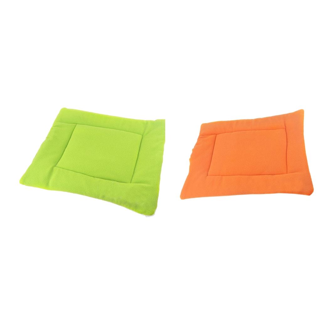 2 pcs Pet Dog Cat Sleep Mat Kennel Pad Puppy House Crate Nest Bed Cushion M