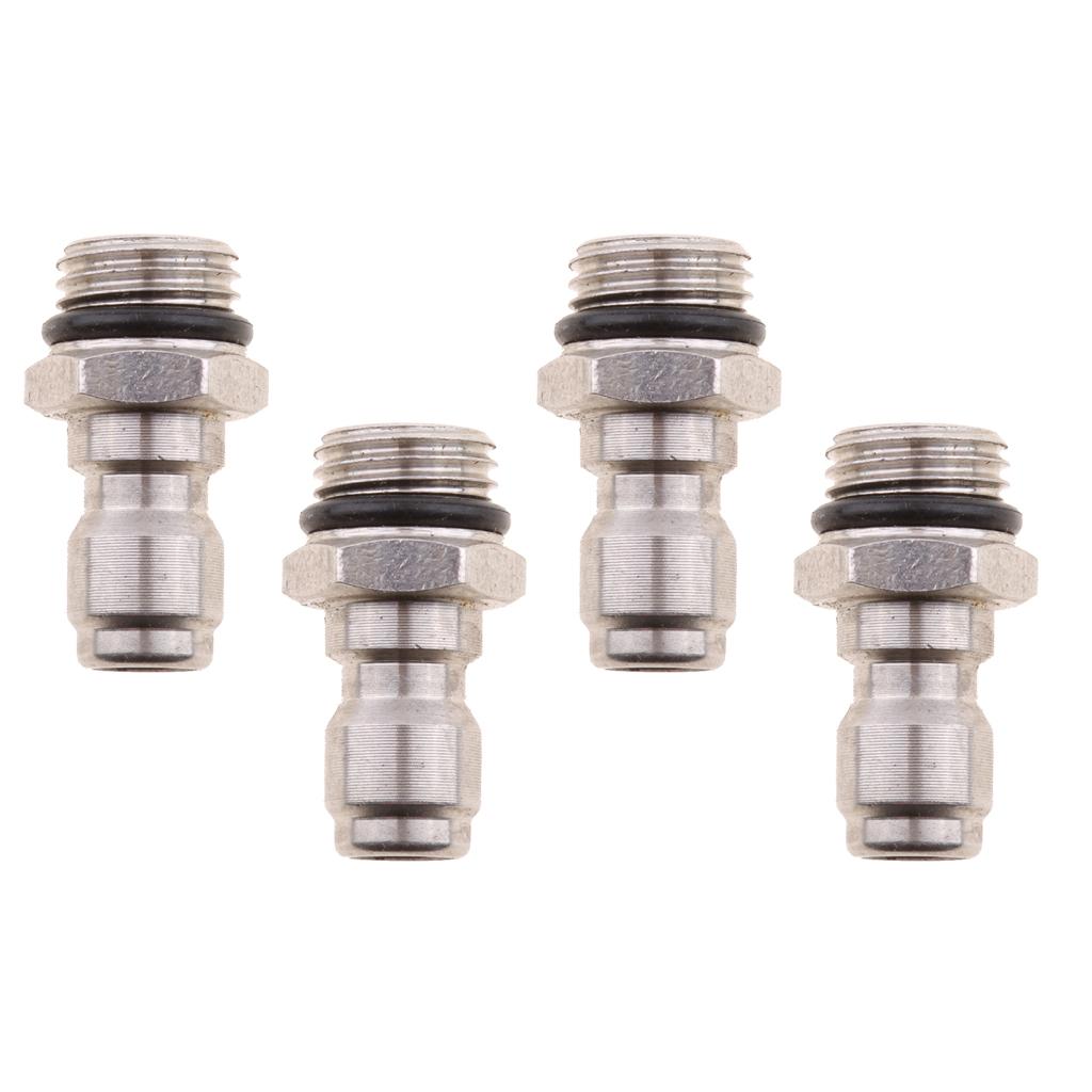 4pcs Pressure Washer Sprayer Coupling Quick Adapter for Snow Foam Lance
