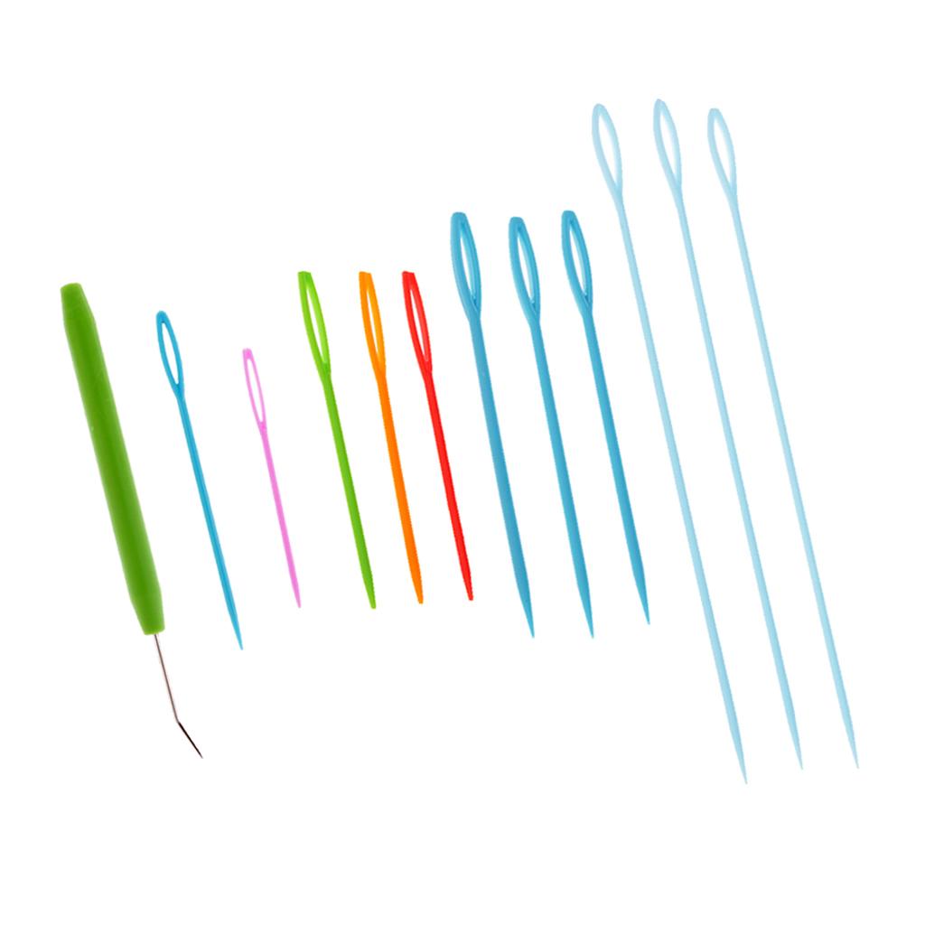 9pcs Plastic Needles and Knitting Loom Hook Crochet Hook Set Knitting Craft