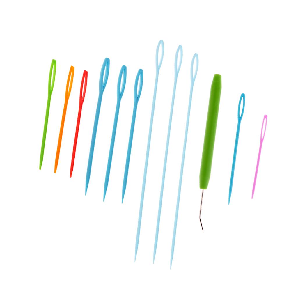 9pcs Plastic Needles and Knitting Loom Hook Crochet Hook Set Knitting Craft