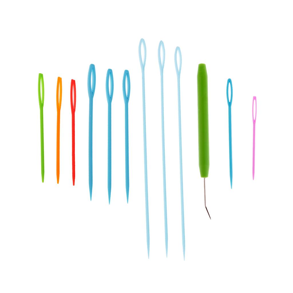 9pcs Plastic Needles and Knitting Loom Hook Crochet Hook Set Knitting Craft