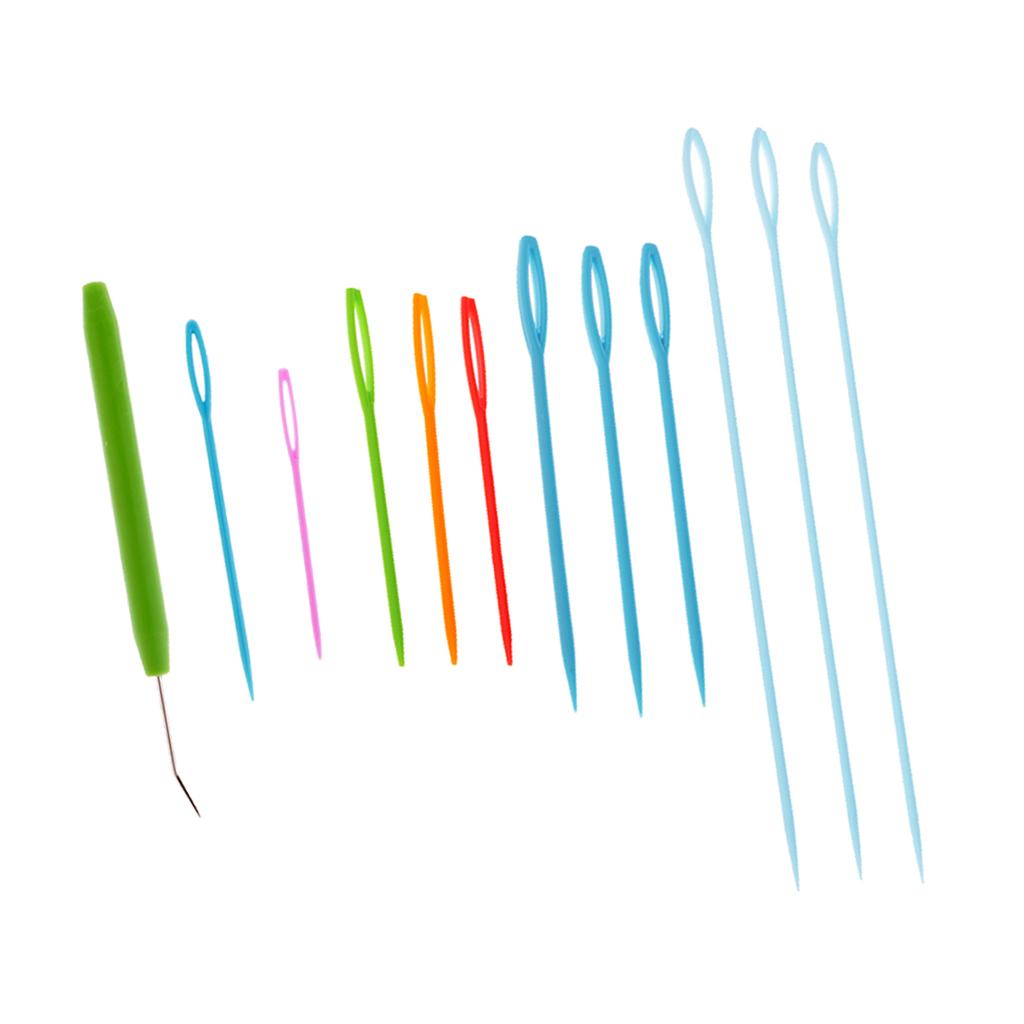 9pcs Plastic Needles and Knitting Loom Hook Crochet Hook Set Knitting Craft