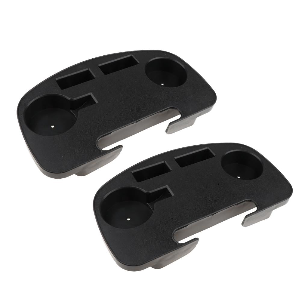 2 Pieces Clip-on Folding Reclining/Zero Gravity Chair Tray Cup Holder