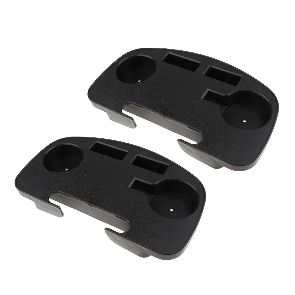 2 Pieces Clip-on Folding Reclining/Zero Gravity Chair Tray Cup Holder