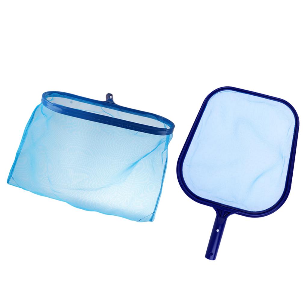 2Pcs Leaf Rake Mesh Skimmer Net Set for Swimming Pool Pond Hot Tub Fountain
