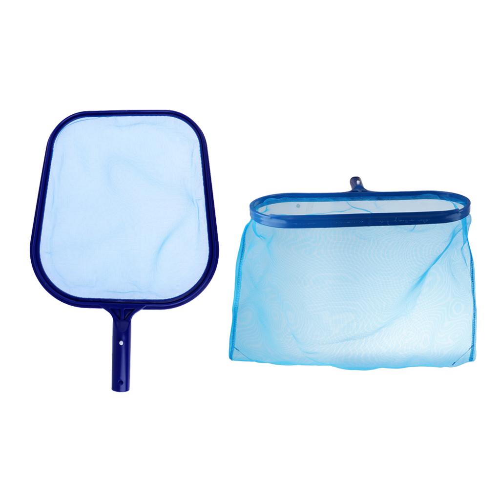 2Pcs Leaf Rake Mesh Skimmer Net Set for Swimming Pool Pond Hot Tub Fountain