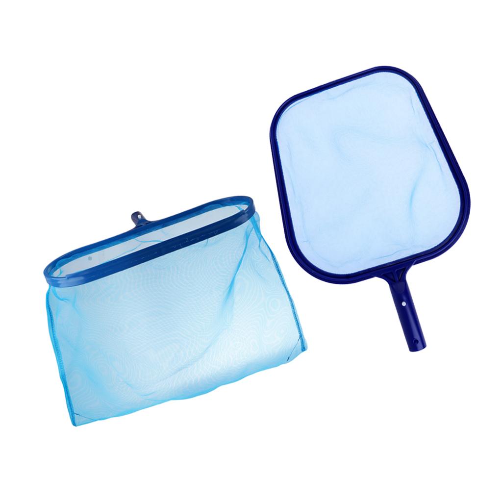 2Pcs Leaf Rake Mesh Skimmer Net Set for Swimming Pool Pond Hot Tub Fountain