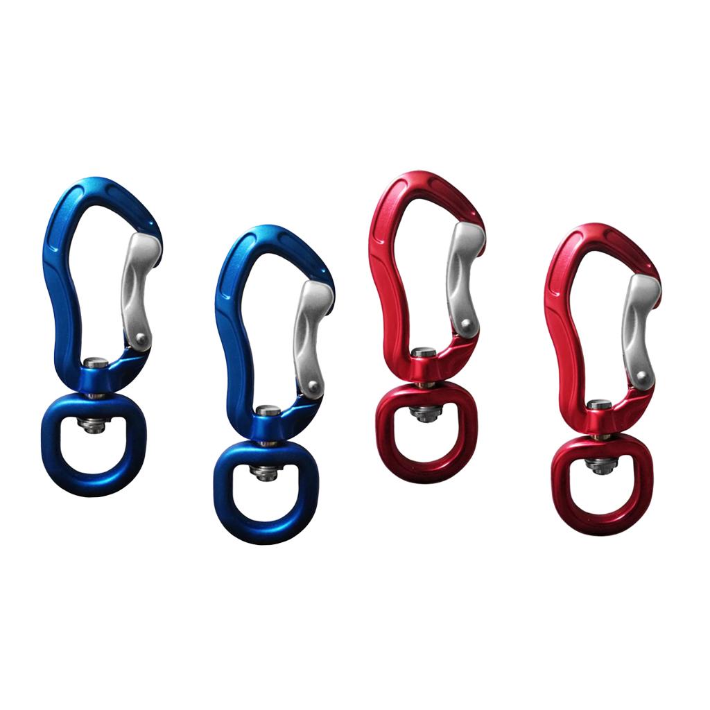4 Pieces Swivel Carabiner Hanging Connect Hook Camping 76mm