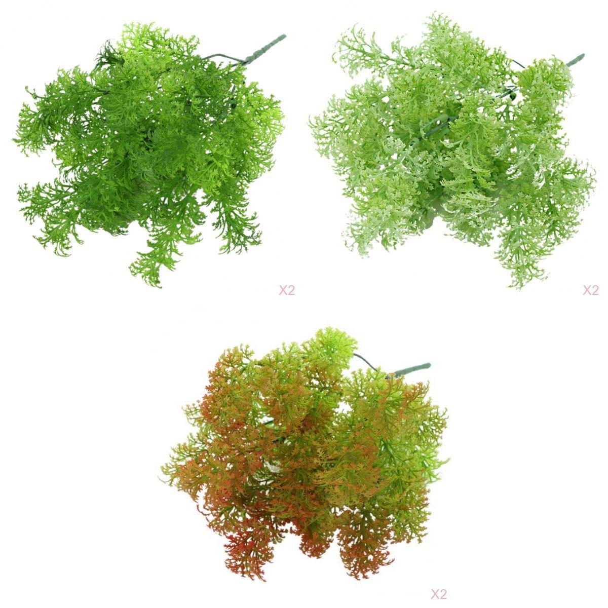 6pcs 35cm Artificial Moss Grass Plant Wedding Home Church Party Decor Green