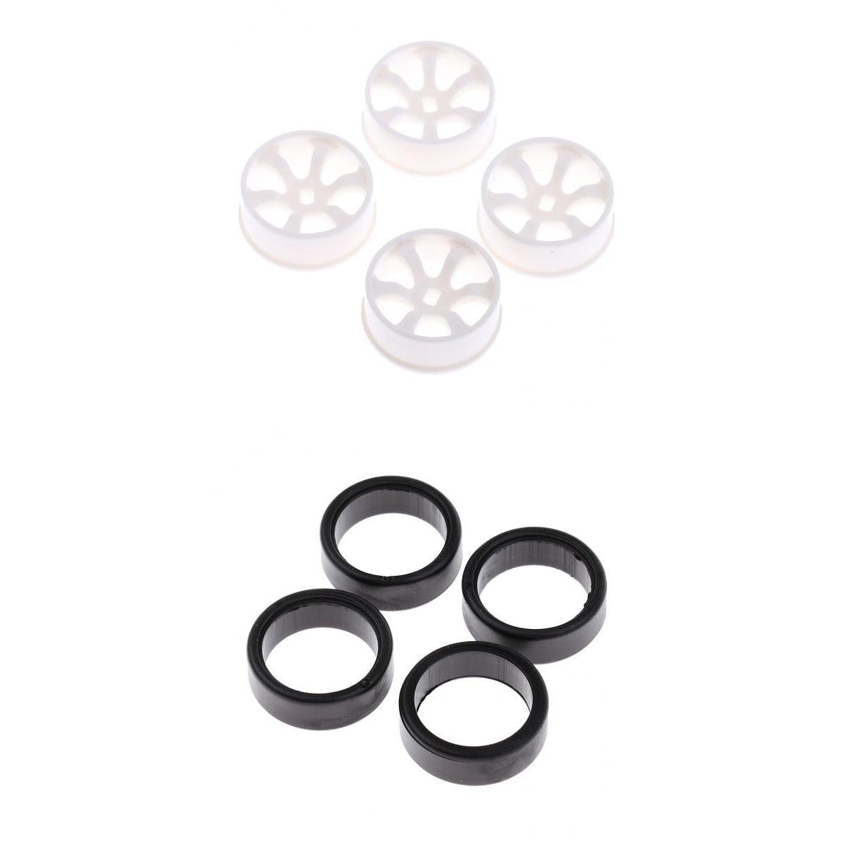 4xWheel Rim+4xTires for WLtoys K969 K989 P929 1/28 RC Drift Car Spare Parts