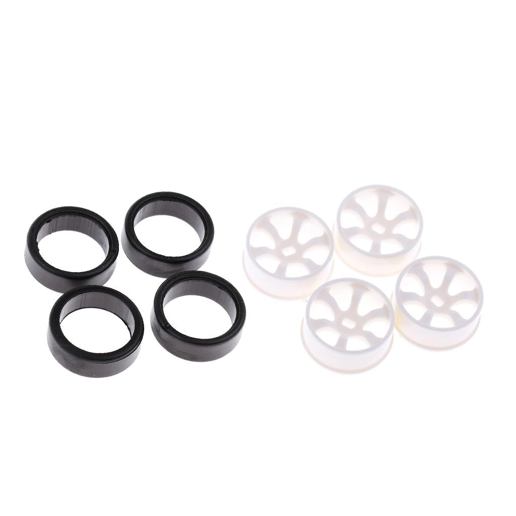 4xWheel Rim+4xTires for WLtoys K969 K989 P929 1/28 RC Drift Car Spare Parts