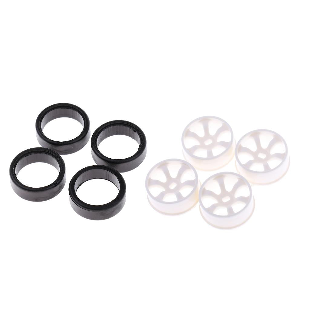 4xWheel Rim+4xTires for WLtoys K969 K989 P929 1/28 RC Drift Car Spare Parts