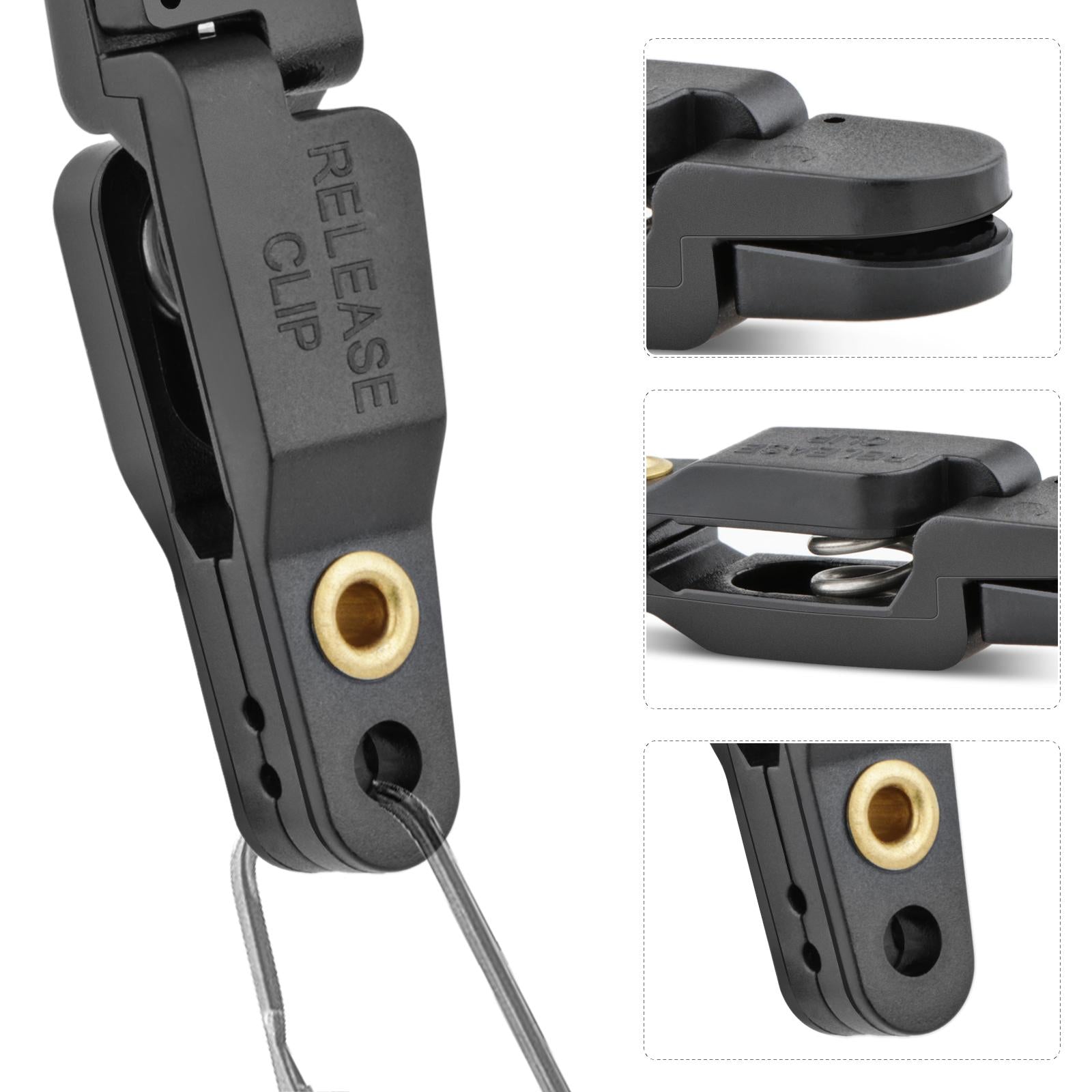 20x Snap Release Clip for Weight Planer Board Kite Offshore Fishing Black