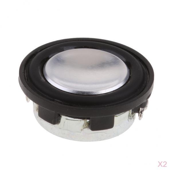 28mm 2W Stereo Audio Speaker 1 inch 4Ohm Full-range DIY Loudspeakern 2Pcs"