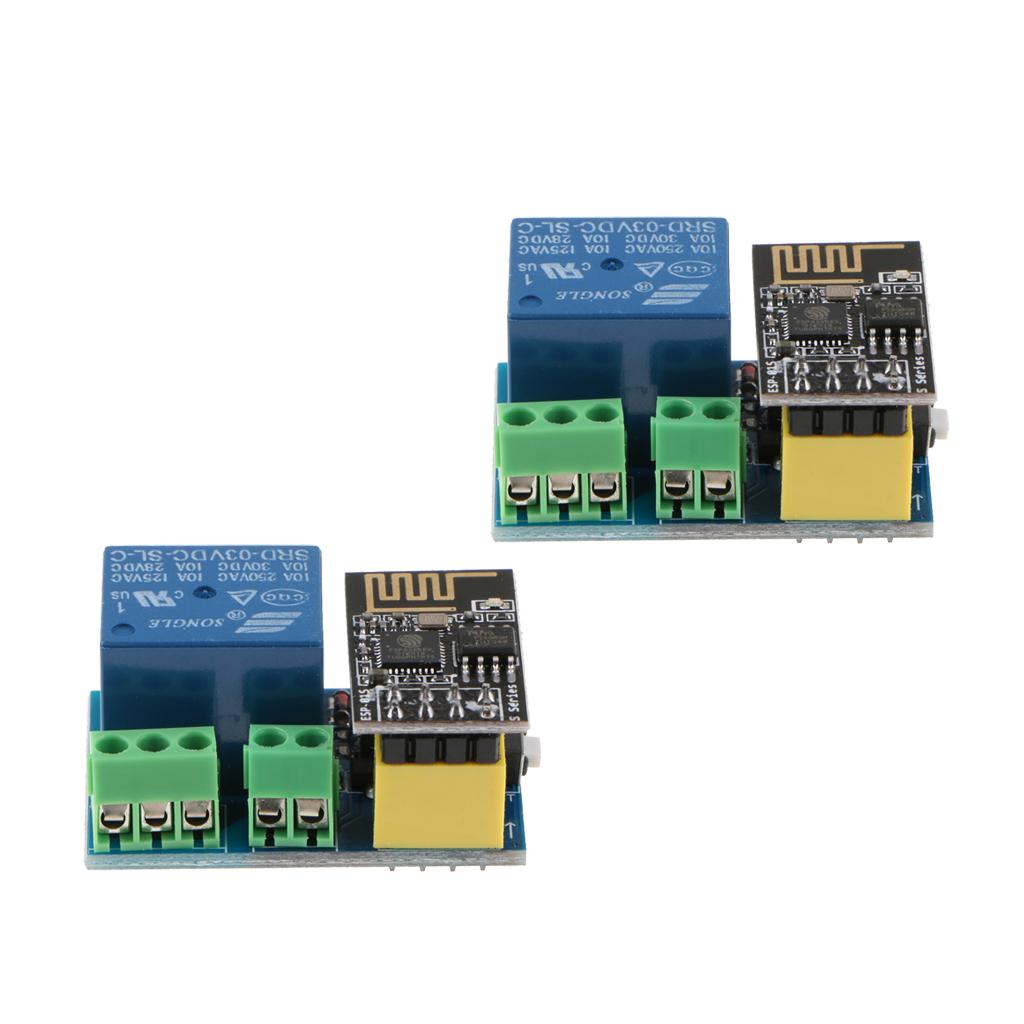 2Pc ESP8266 ESP-01S WiFi Relay Module Things Smart Home Remote Control Swith