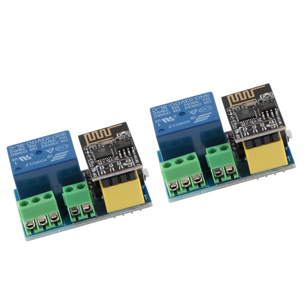 2Pc ESP8266 ESP-01S WiFi Relay Module Things Smart Home Remote Control Swith