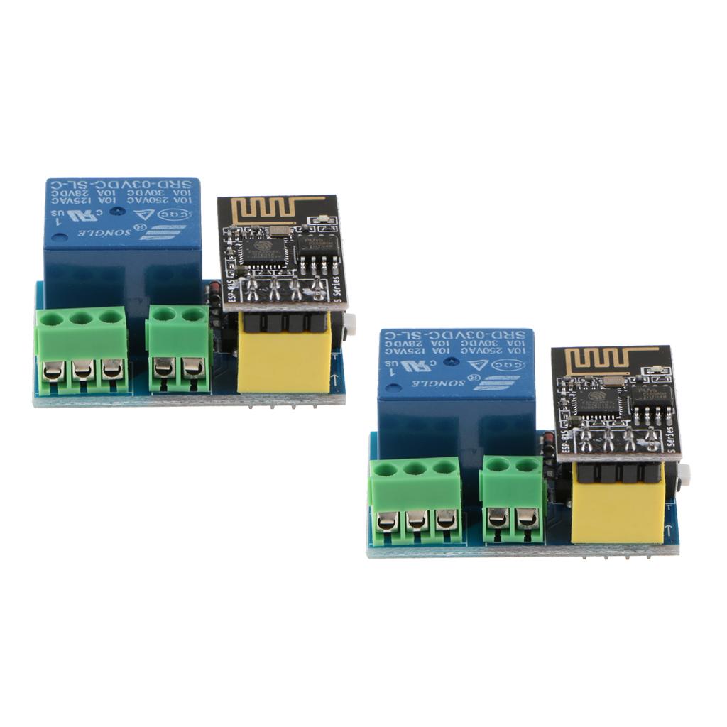 2Pc ESP8266 ESP-01S WiFi Relay Module Things Smart Home Remote Control Swith
