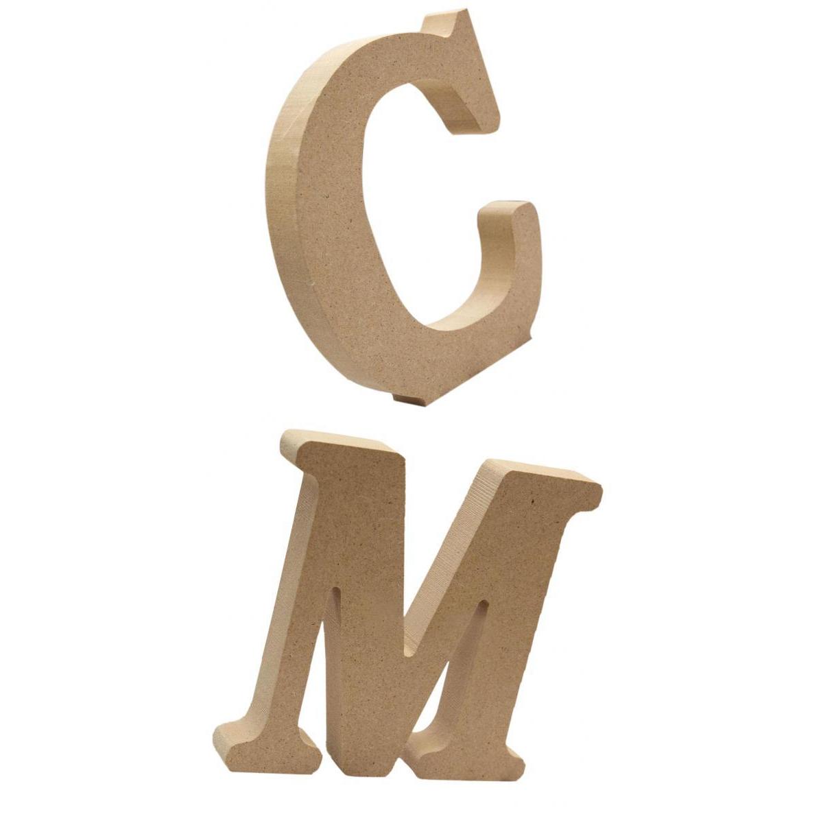 2x Wooden Alphabet Craft Letter Plaque Wall Hanging Wedding Nursery Decor C