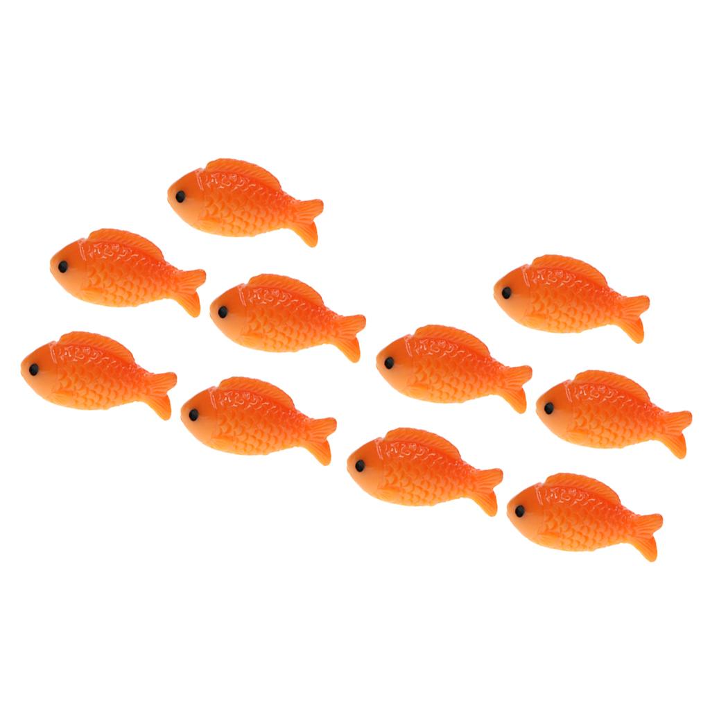 10pcs Micro Landscape Decoration Fish Miniature Fairy Garden Bonsai Craft