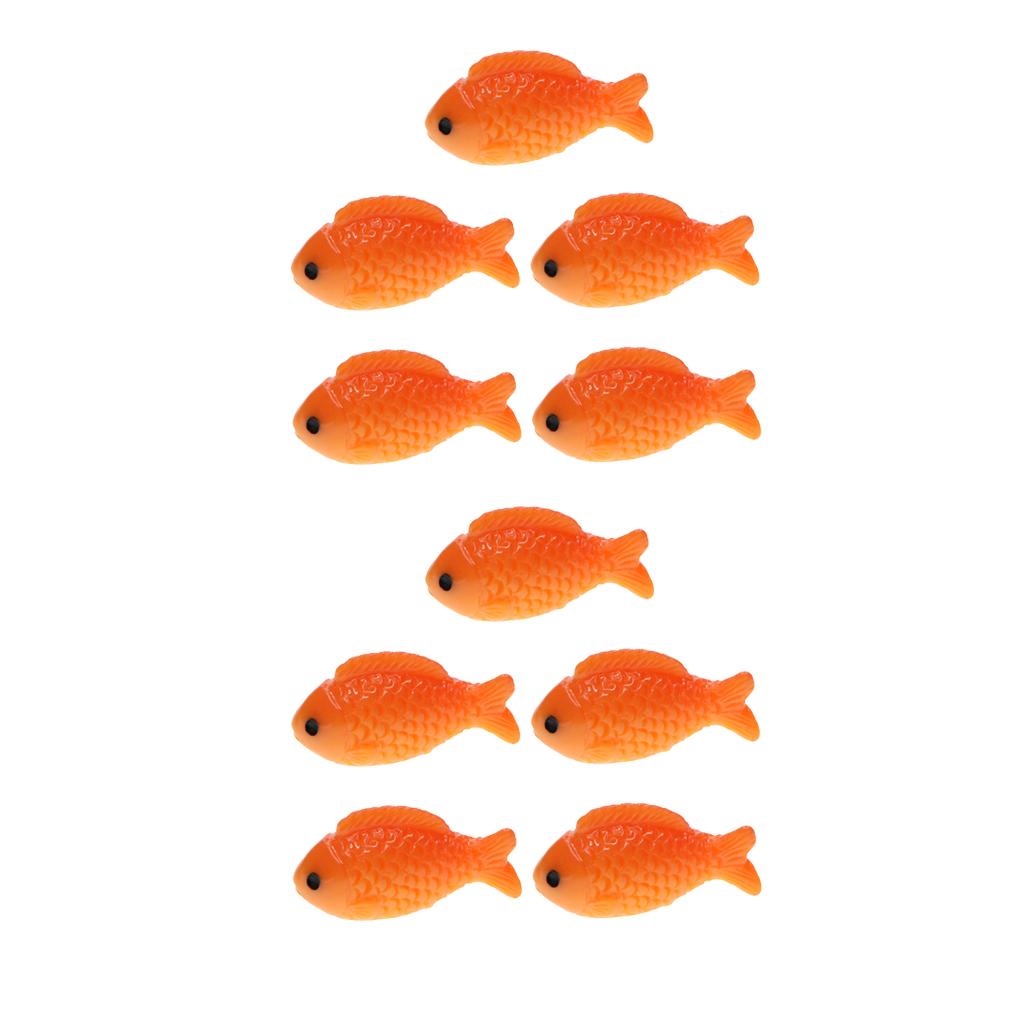 10pcs Micro Landscape Decoration Fish Miniature Fairy Garden Bonsai Craft