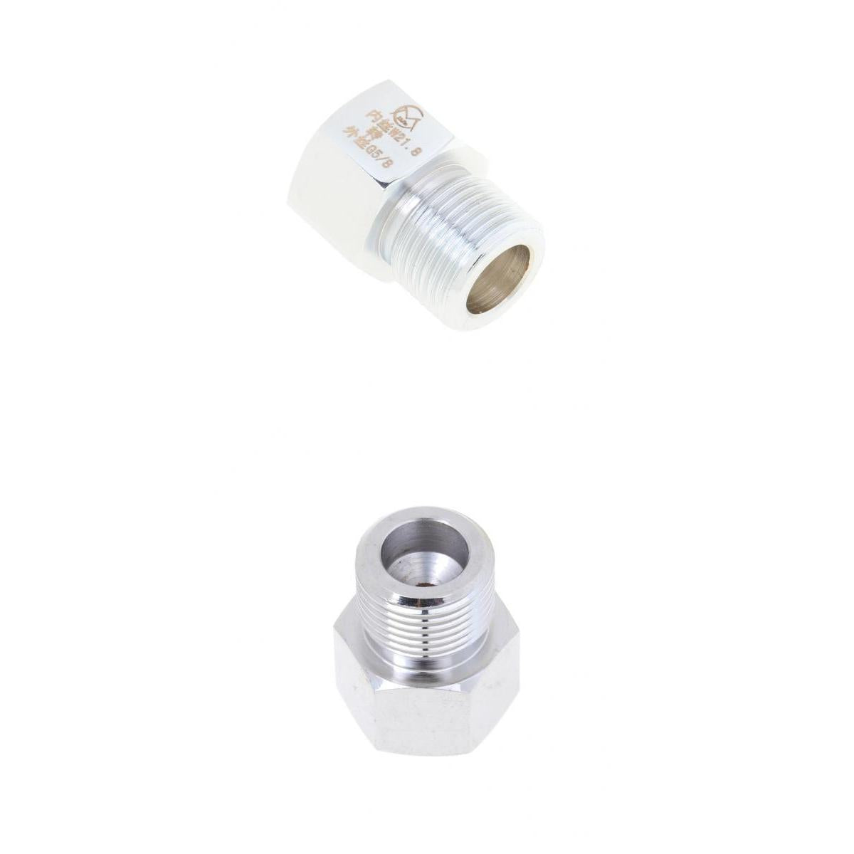 2 pcs Aquarium Tank Cylinder Adapter W21.8 to G5/8 and M22x1.5 to G5/8