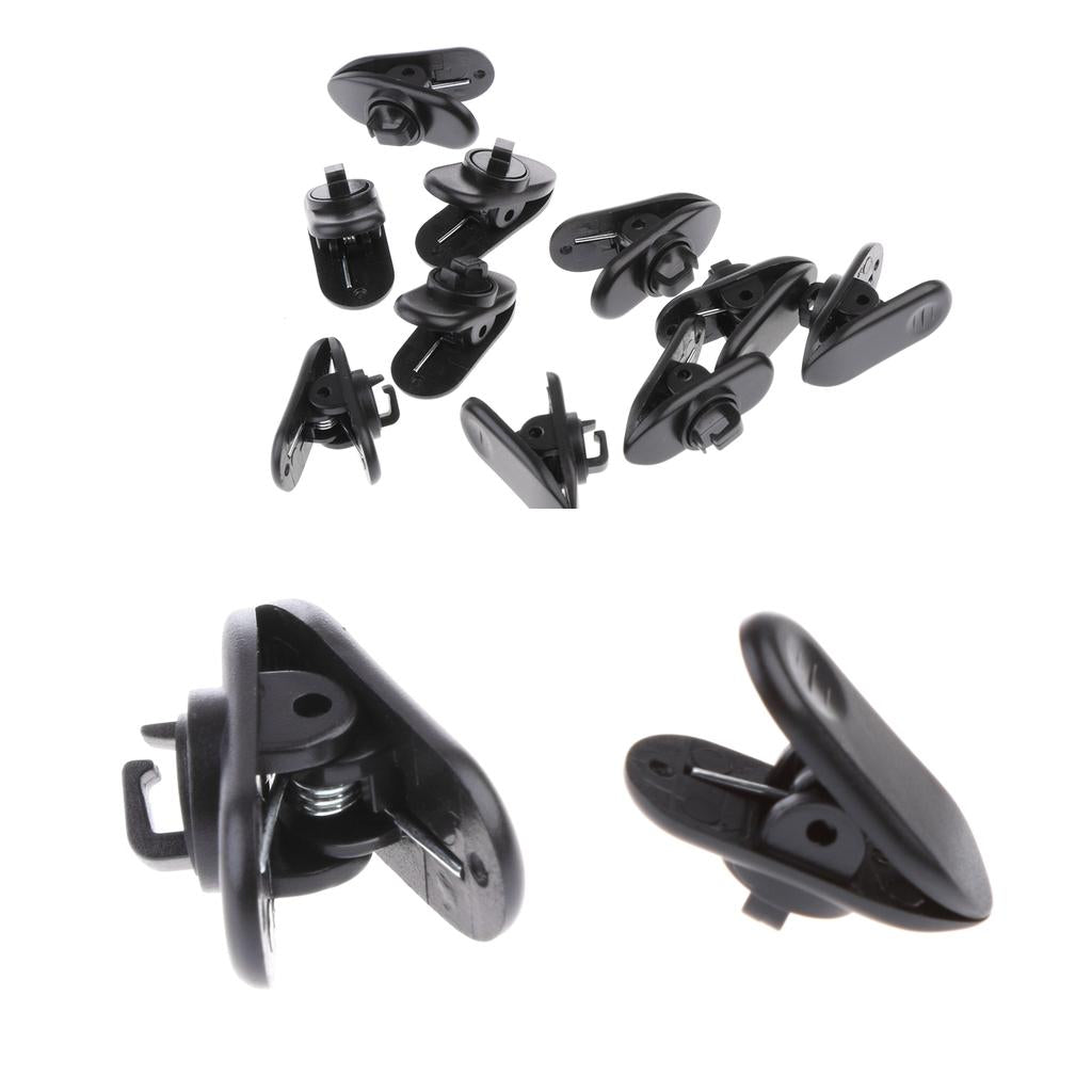 20 Pieces Lavalier Mic Earphone Headset tidy line Cable collar clip Black