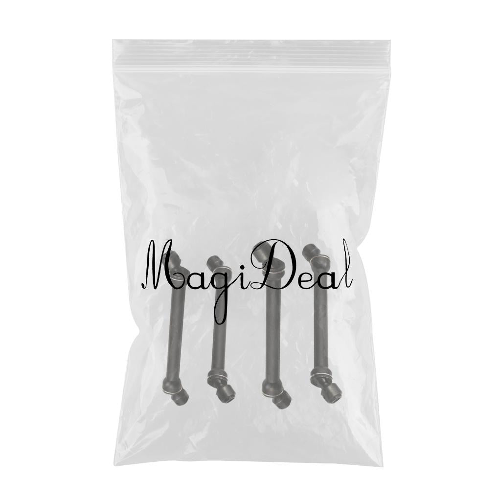 4 Pieces Black Stainless Drive Shaft for SCX10 D90 RC4WD RC Crawlers Parts