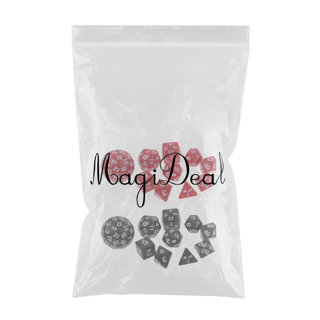 20 Pieces Digital Dices Multi-sided Dice Set for RPG Playing Game Toy