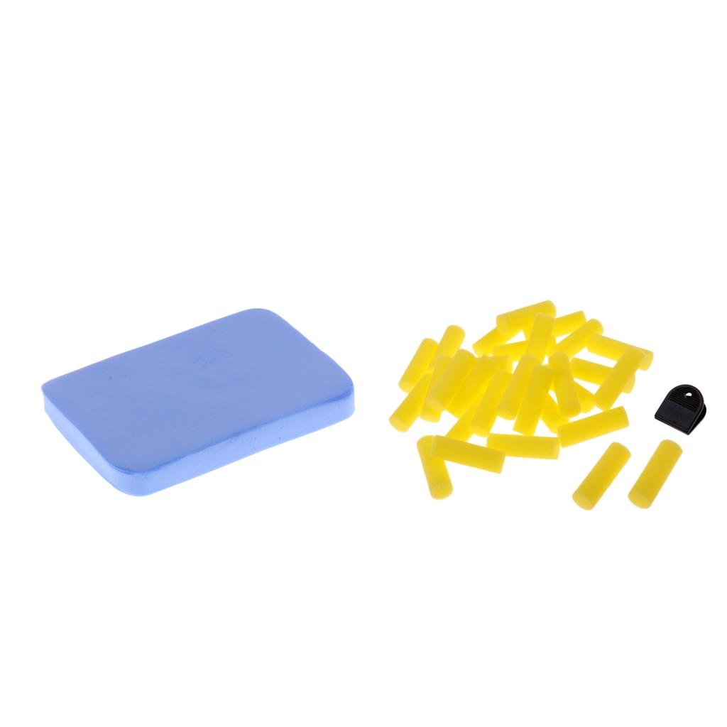 31 Pack Tennis Rubber Cleaning Sponge Paddle Racket Care Clean Sponge Wiper