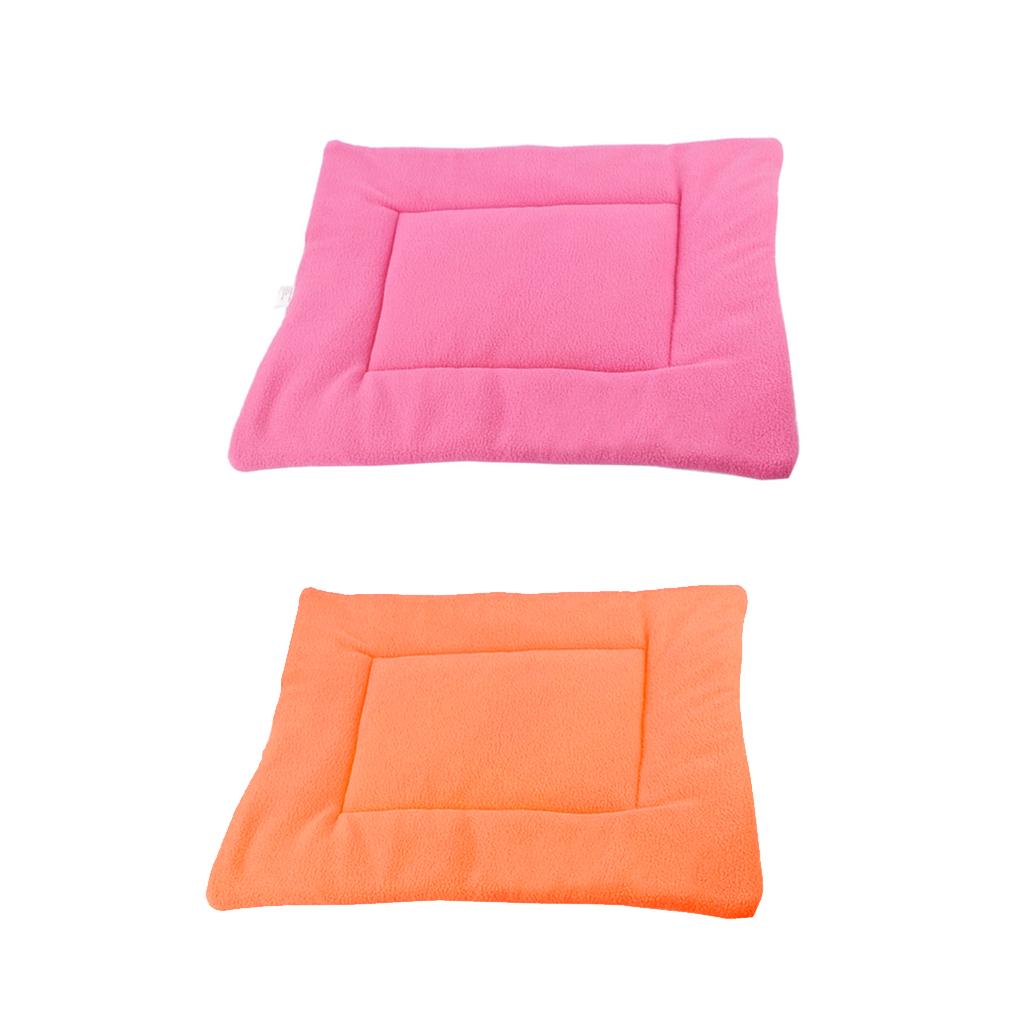 2pcs Pet Dog Cat Sleep Mat Kennel Pad Puppy House Crate Nest Bed Cushion M