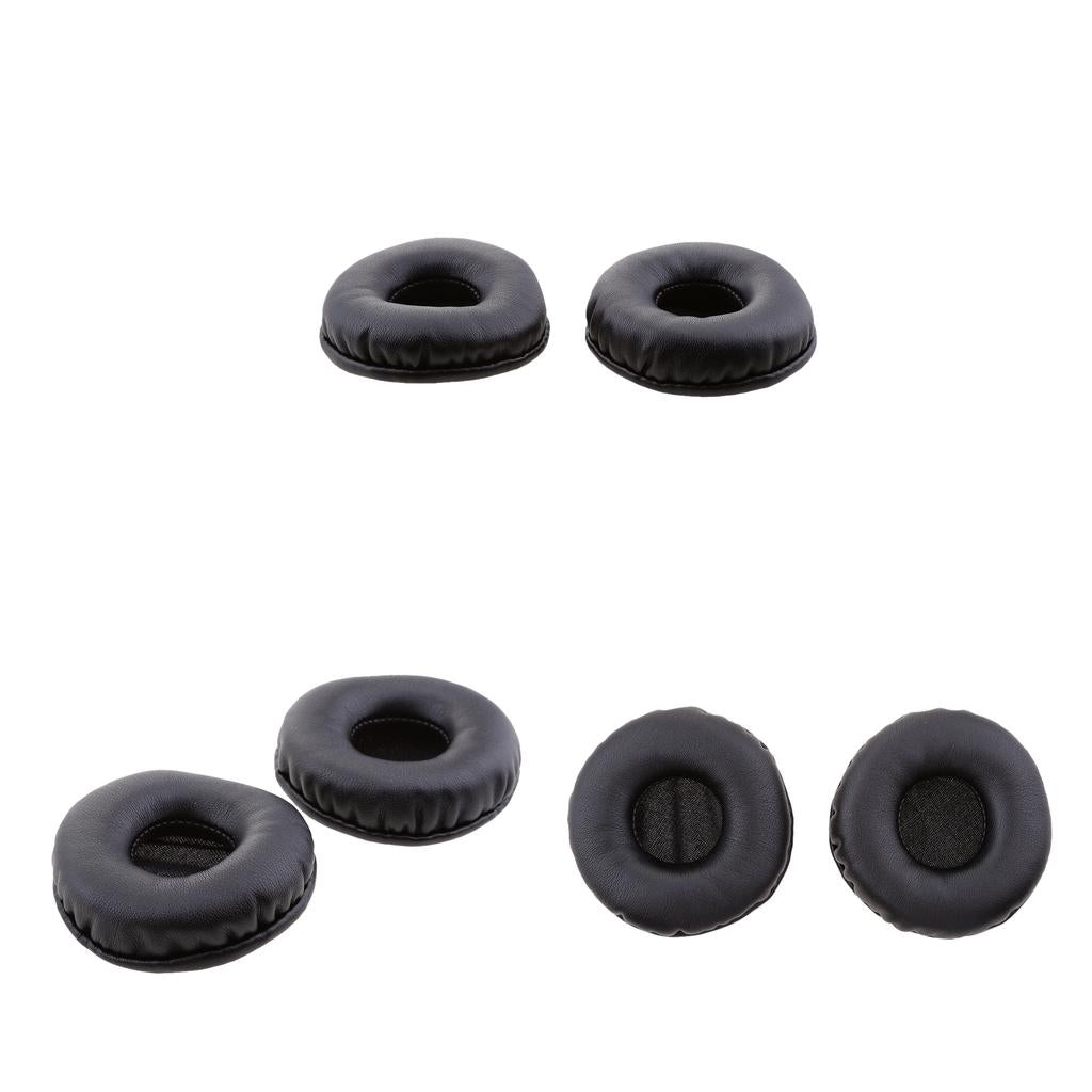 3Pairs 70mm Replacement Ear Cushions Earpads Covers for Headphones
