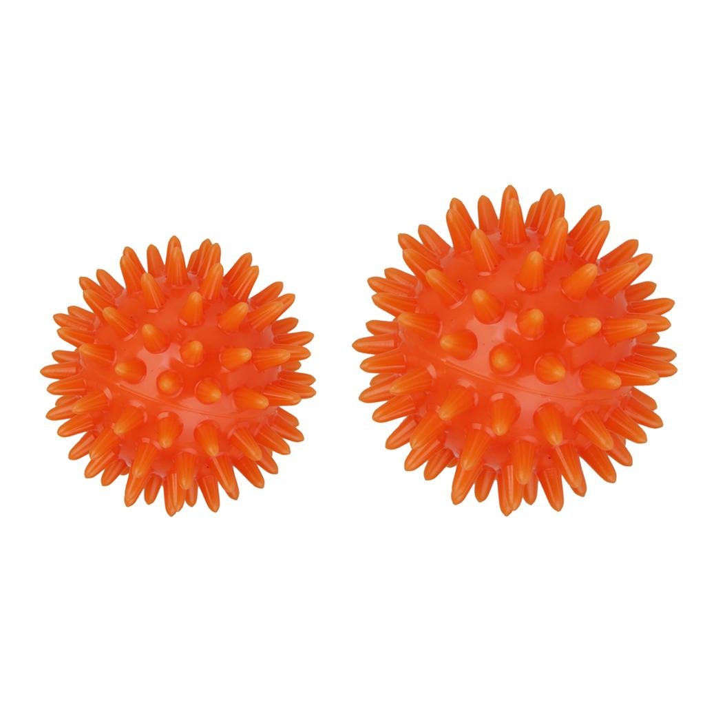 2 Pieces Spikey Deep Tissue Roller Massage Ball Body Stress Relief 8cm+5.5cm
