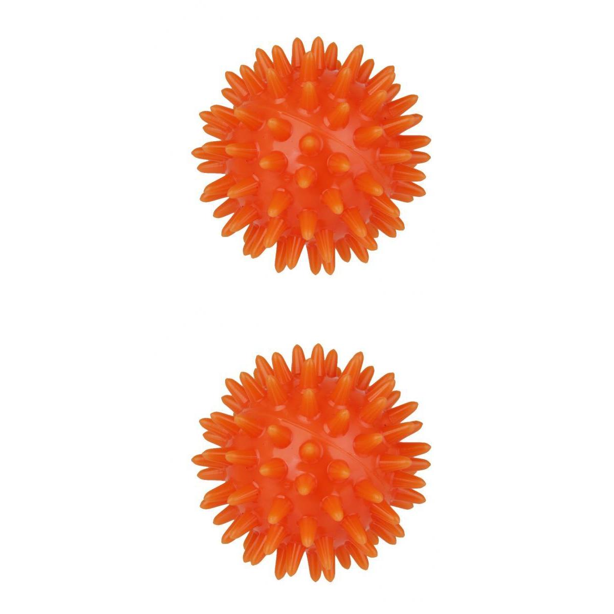 2 Pieces Spikey Deep Tissue Roller Massage Ball Body Stress Relief 8cm+5.5cm