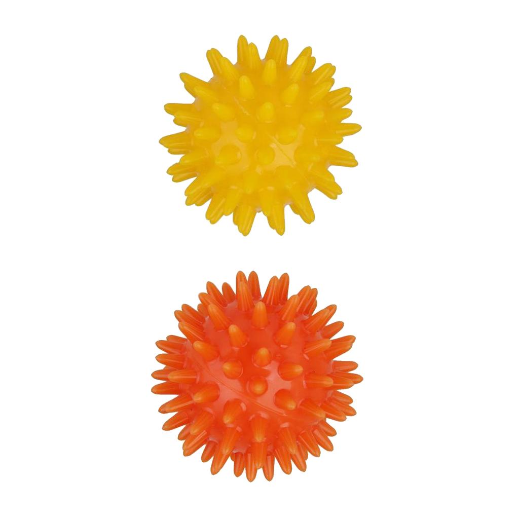 2 Pieces Acupuncture Spikey Roller Massage Ball Relief Body Fatigue 5.5 cm