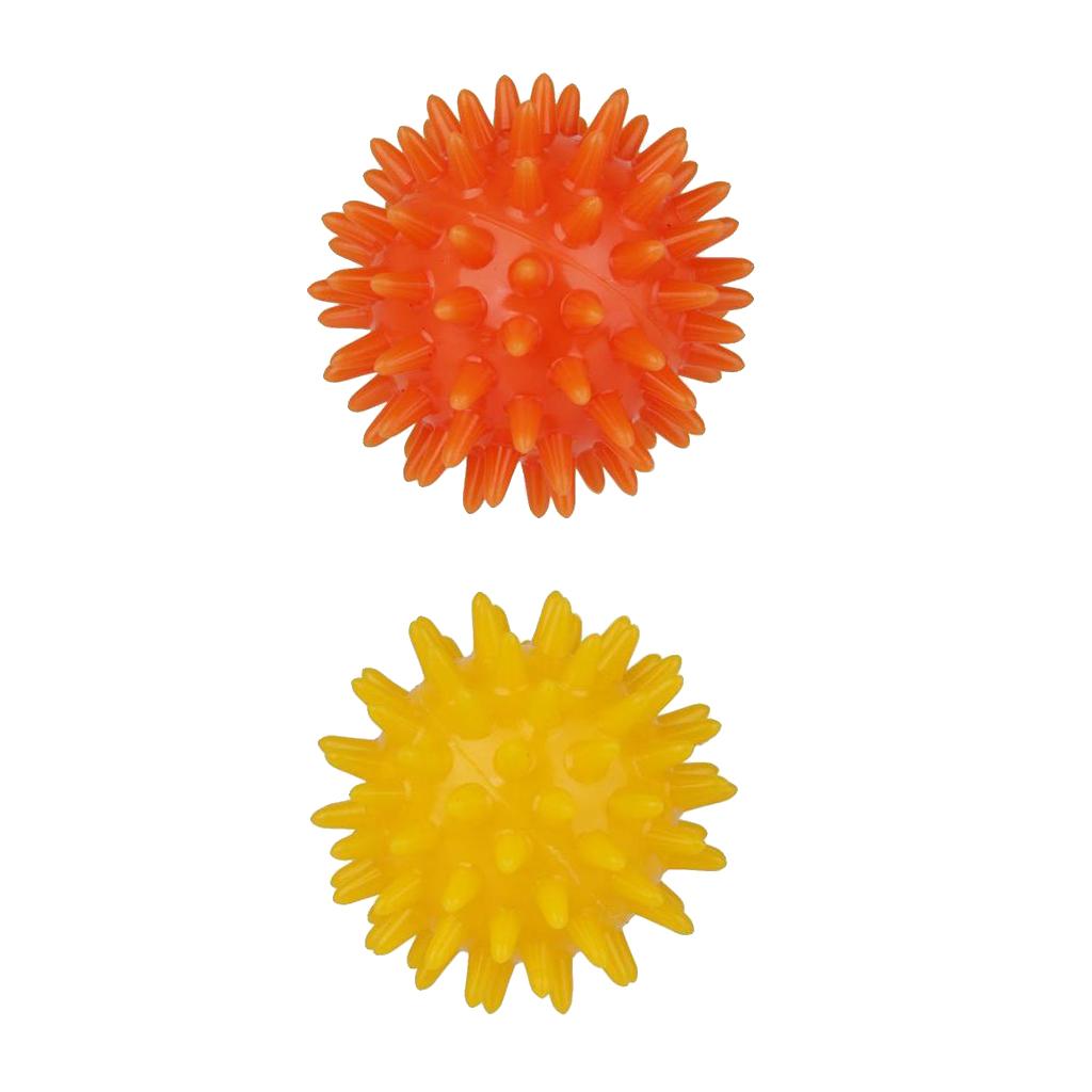 2 Pieces Acupuncture Spikey Roller Massage Ball Relief Body Fatigue 5.5 cm