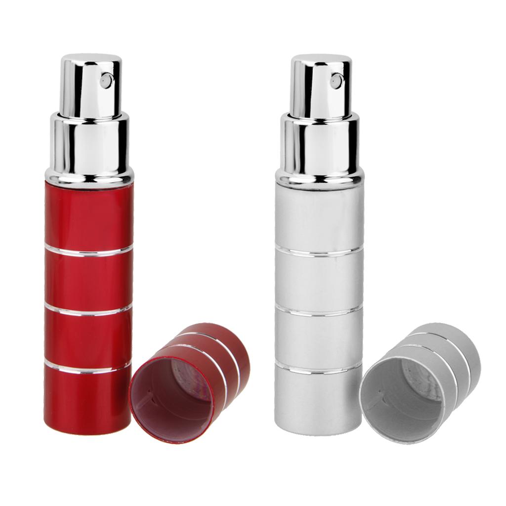 2 Pieces 10ml Refillable Mist Spray Bottle Perfume Essential Oil Sparyer
