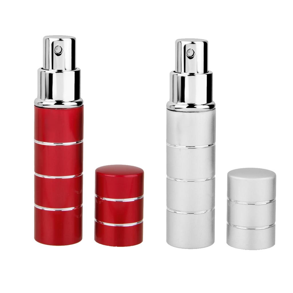 2 Pieces 10ml Refillable Mist Spray Bottle Perfume Essential Oil Sparyer