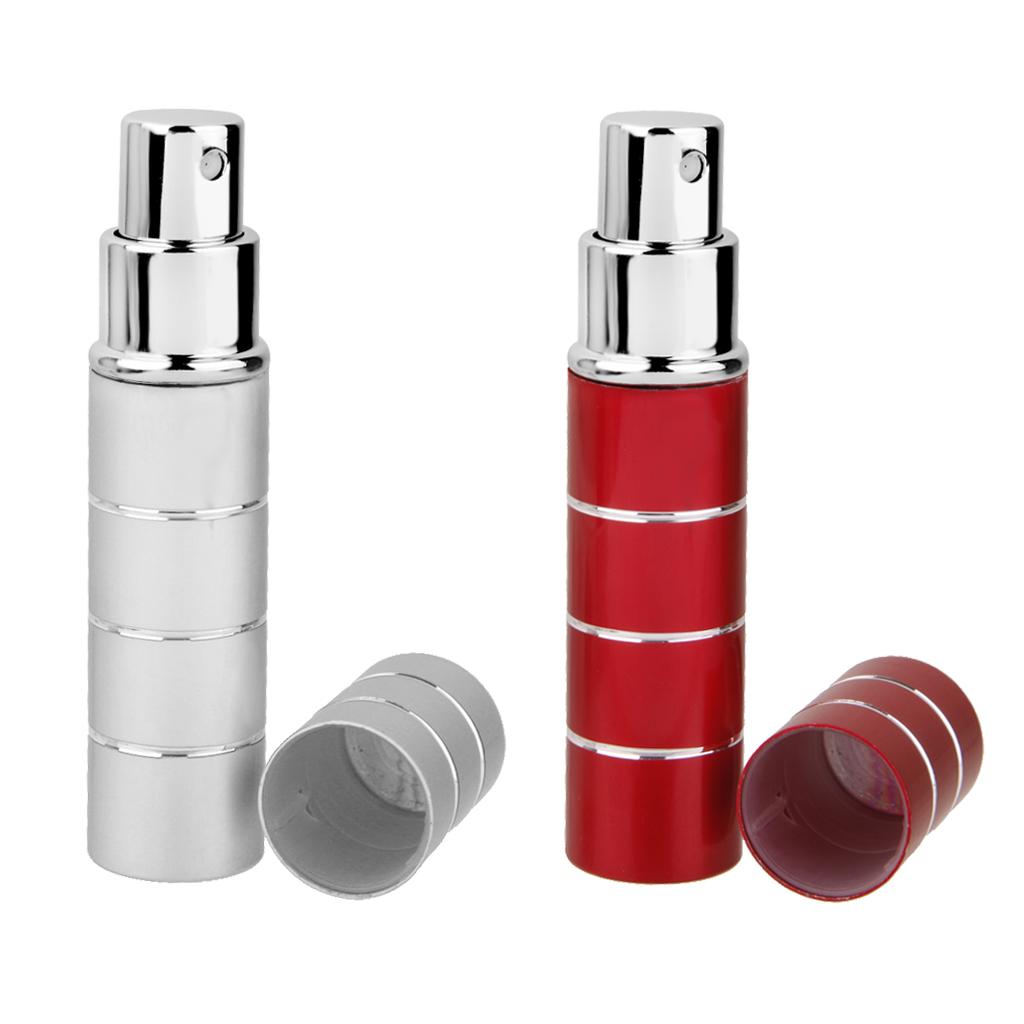 2 Pieces 10ml Refillable Mist Spray Bottle Perfume Essential Oil Sparyer