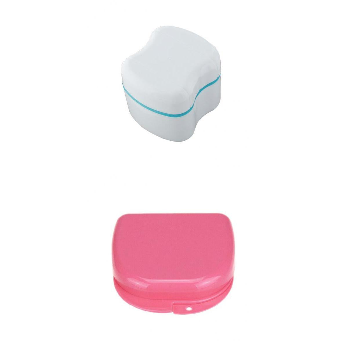 2 Pieces Denture Box Teeth Orthodontic Case False Teeth Mouthguard Container
