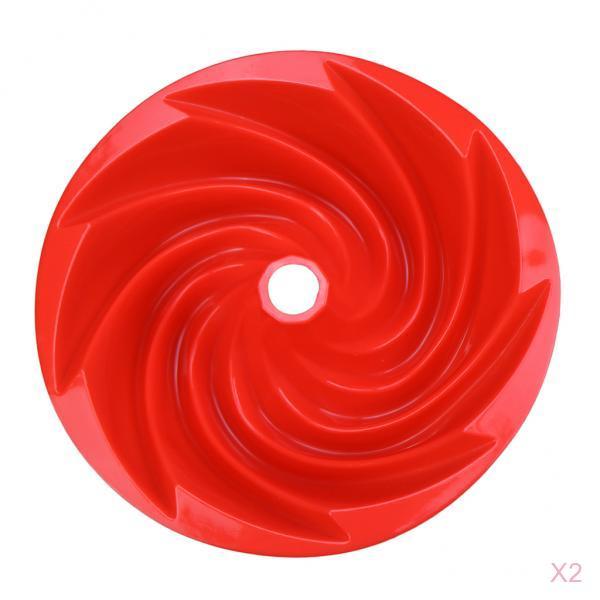 2 Pack Silicone Heritage Cake Bake Pan Swirled Plates Cake Mold