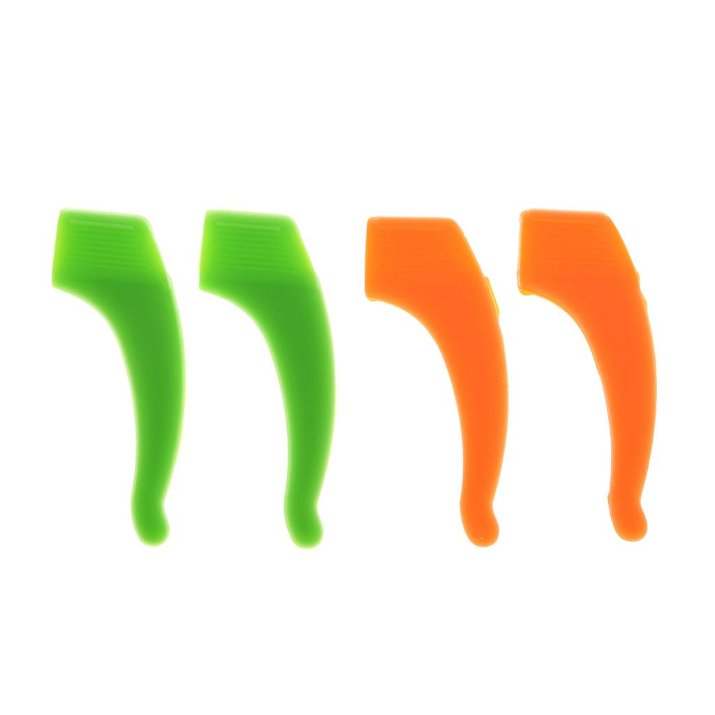 2 Pairs Silicone Ear Hooks Retainer Holder For Glasses Eyeglass Sunglasses