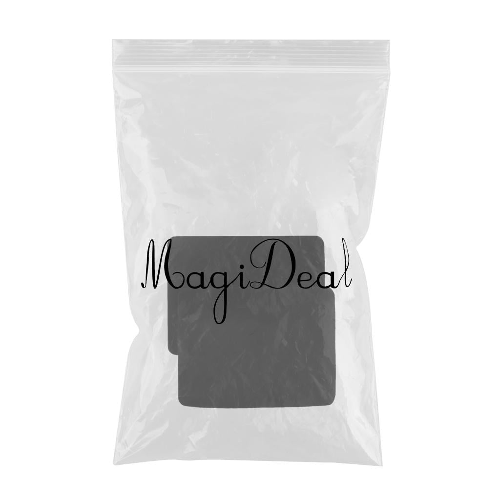 2x Card Pad Poker Mat Close up Coin Magic Props for Magicians 42x32cm Black