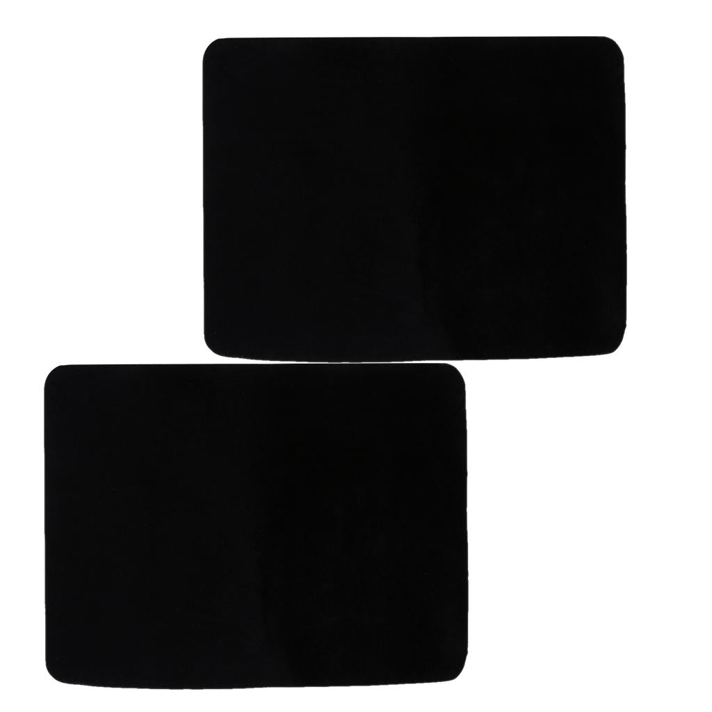 2x Card Pad Poker Mat Close up Coin Magic Props for Magicians 42x32cm Black