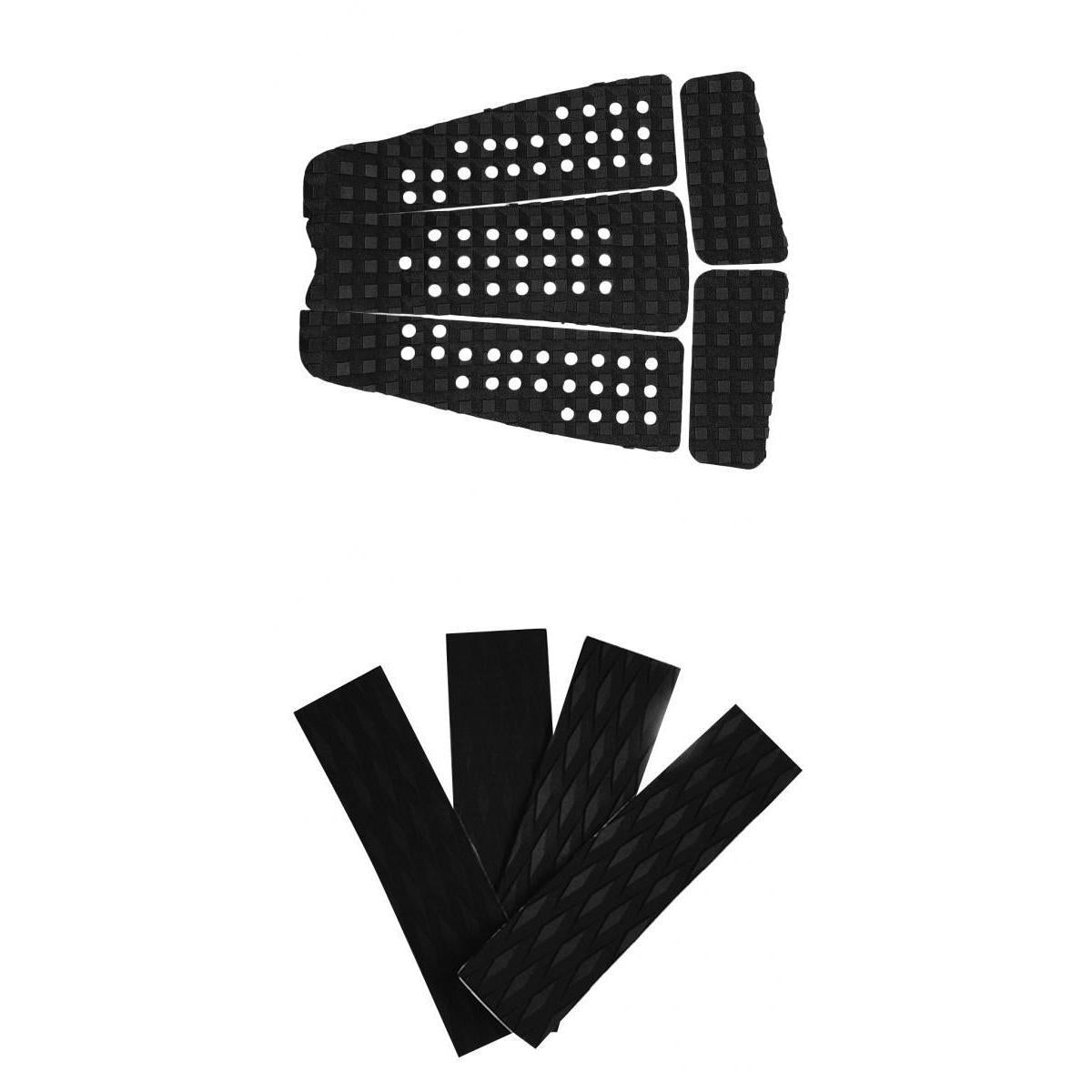 5 Pieces Square Grooved EVA Surfboard SUP Traction Deck Grip with 4 Tail Pad
