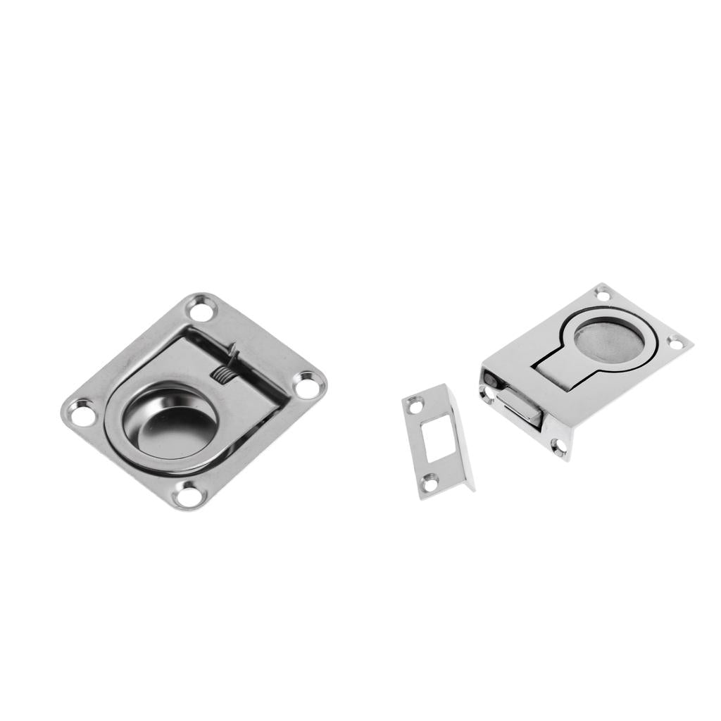 2pcs Boat Door Hatch Lift/Pull Ring Slam Latch Marine 316 Stainless Steel