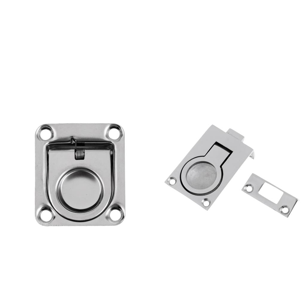 2pcs Boat Door Hatch Lift/Pull Ring Slam Latch Marine 316 Stainless Steel