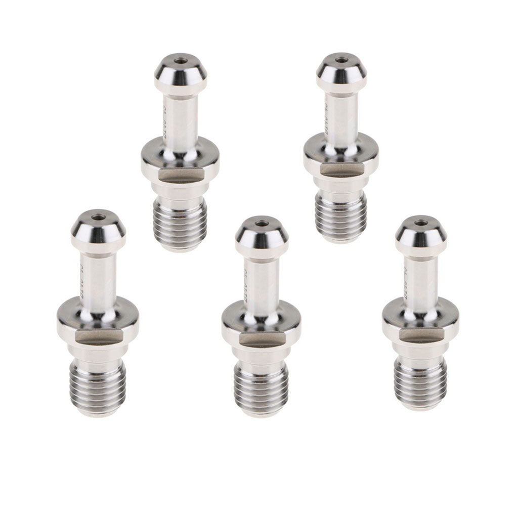 5Pcs 20CrMnTi CNC BT40 45 Degree Pull Stud Retention Knob Bolt Silver 60mm