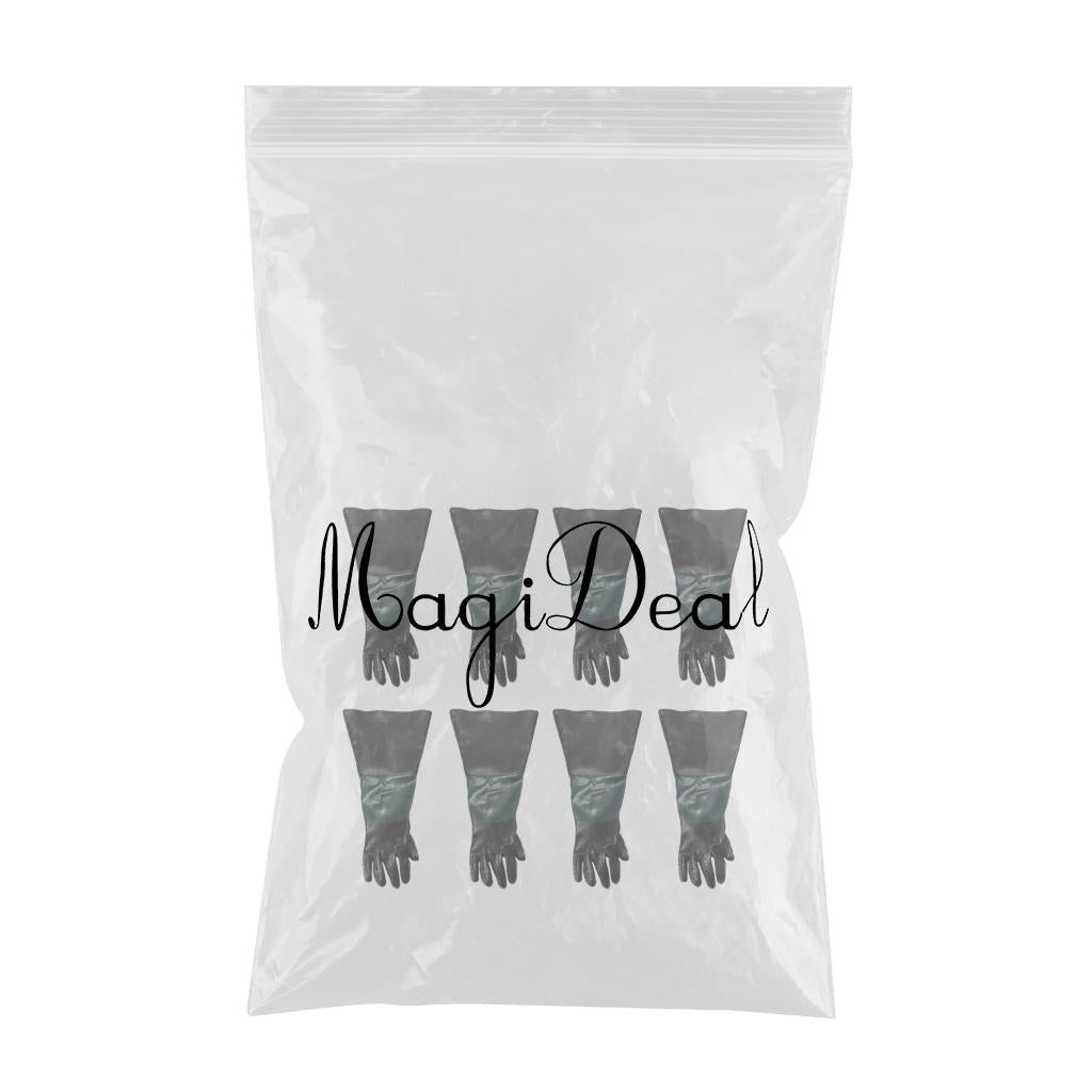 8x 60cm Left Hand Protective Working Gloves for Sand Blaster Blast Cabinet
